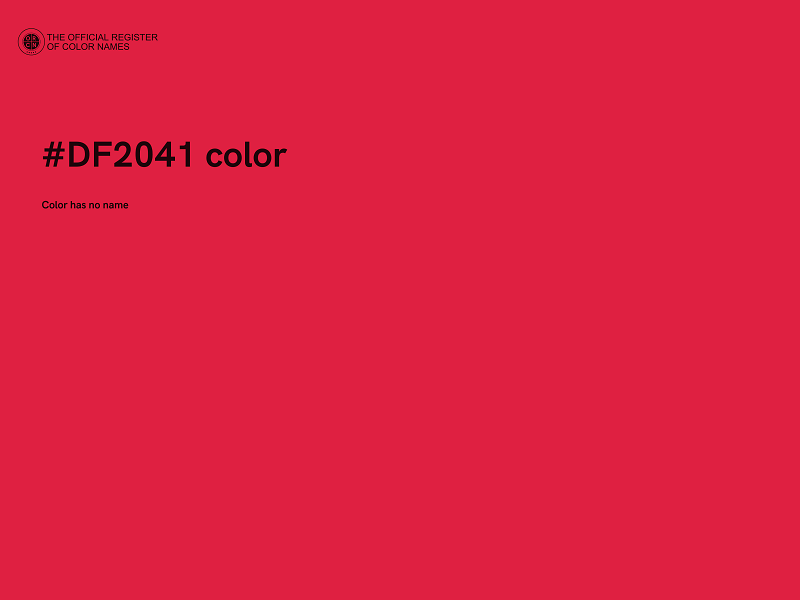 #DF2041 color image