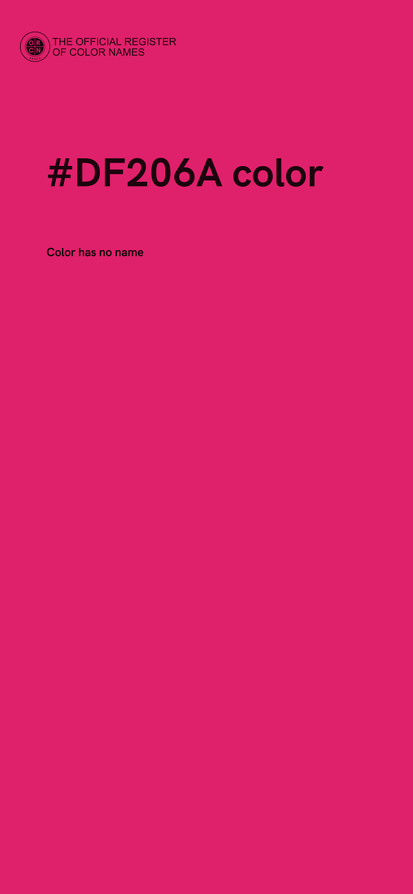 #DF206A color image