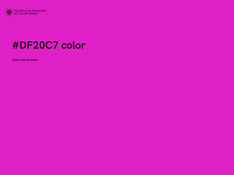 #DF20C7 color image