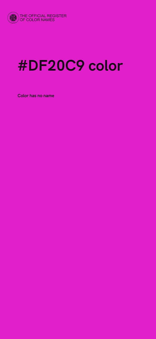 #DF20C9 color image