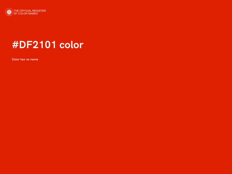 #DF2101 color image