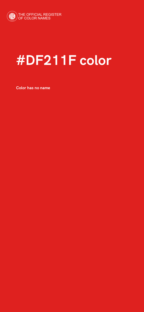 #DF211F color image