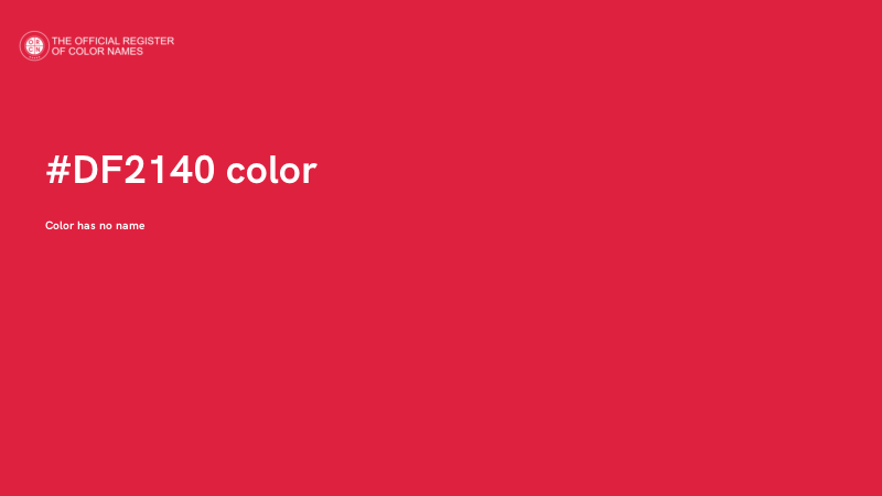#DF2140 color image