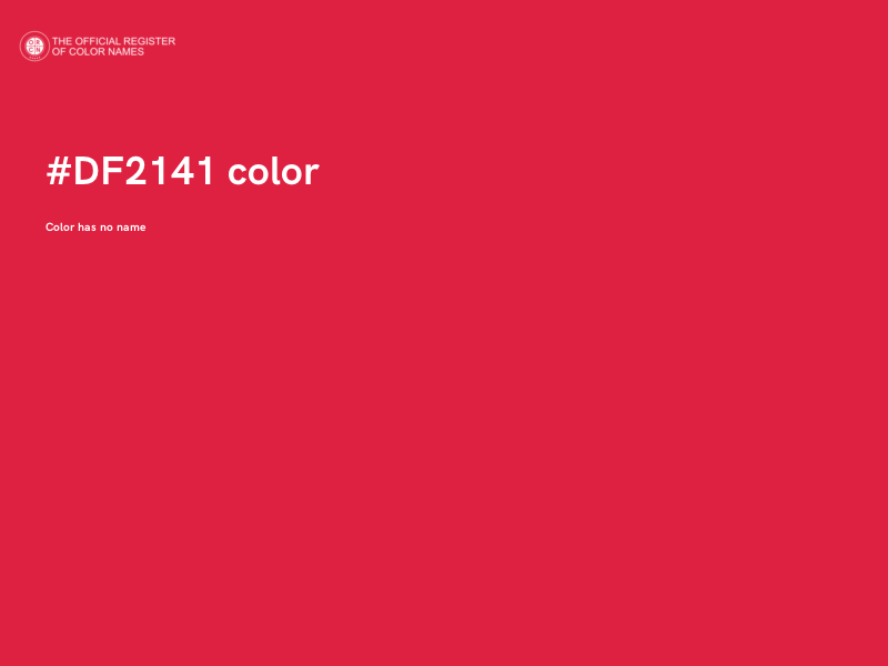 #DF2141 color image