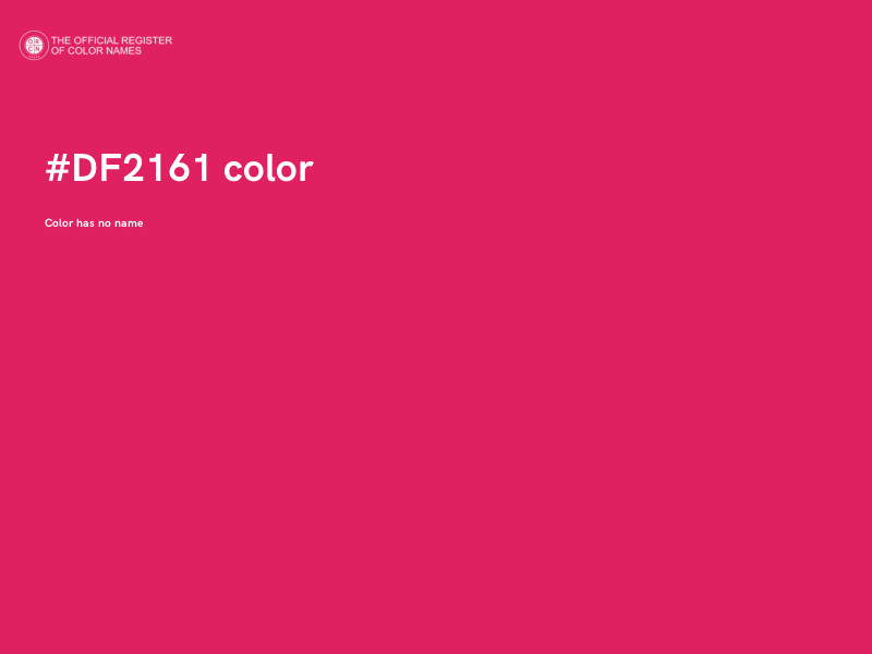 #DF2161 color image