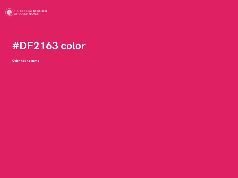 #DF2163 color image