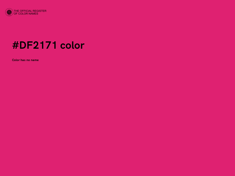 #DF2171 color image