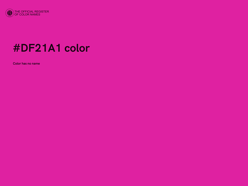 #DF21A1 color image