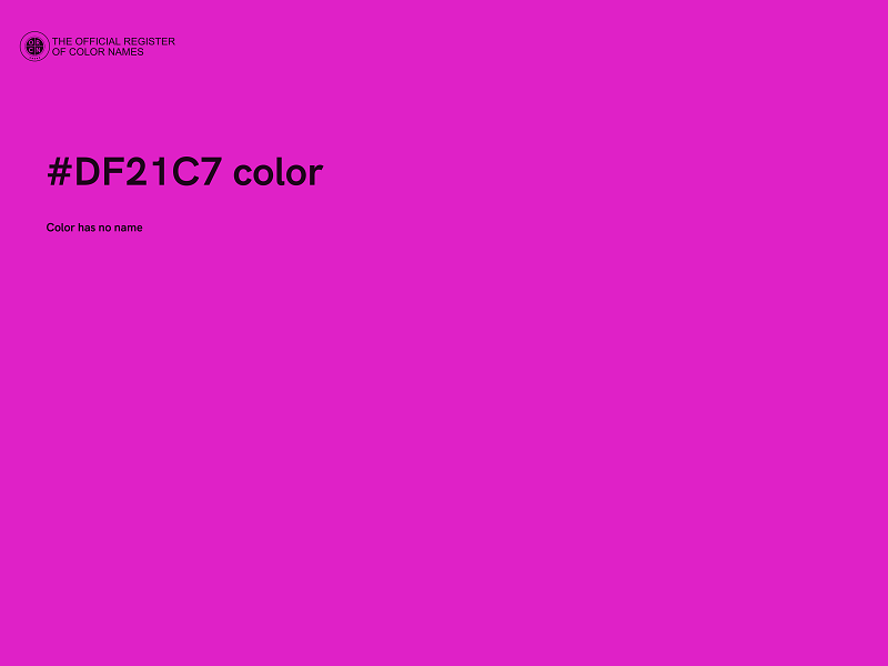 #DF21C7 color image