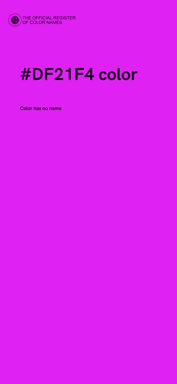 #DF21F4 color image