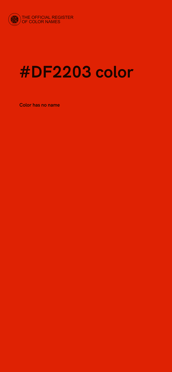 #DF2203 color image