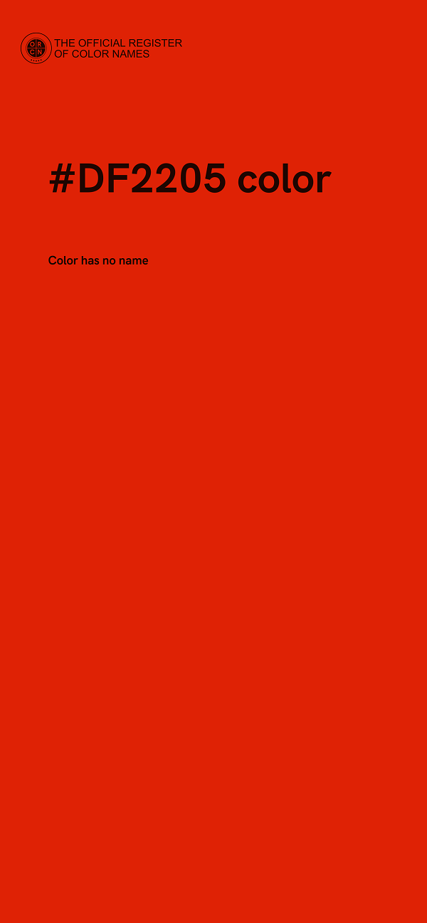 #DF2205 color image