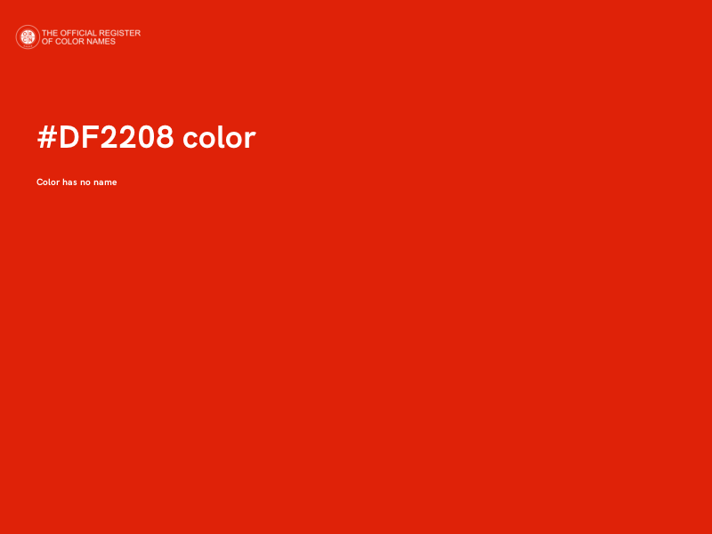 #DF2208 color image