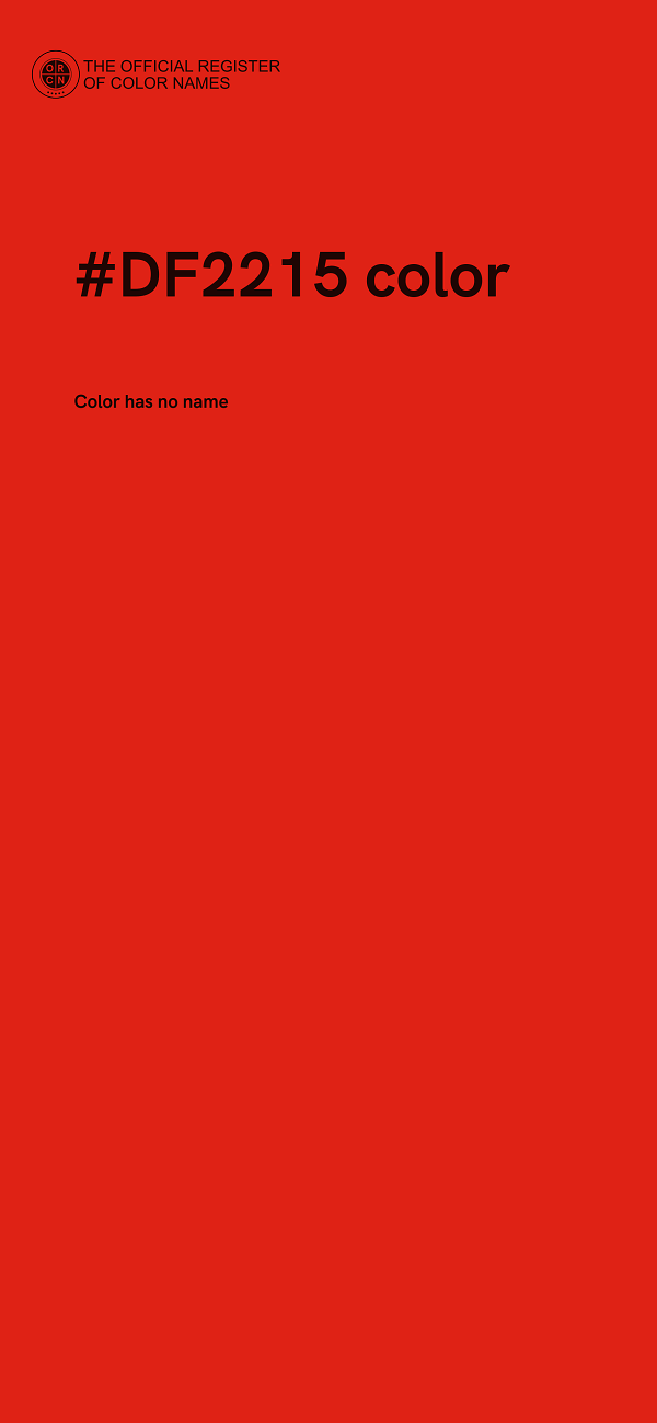 #DF2215 color image