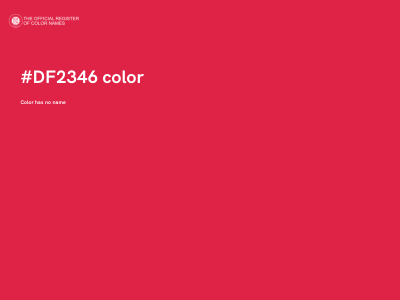 #DF2346 color image