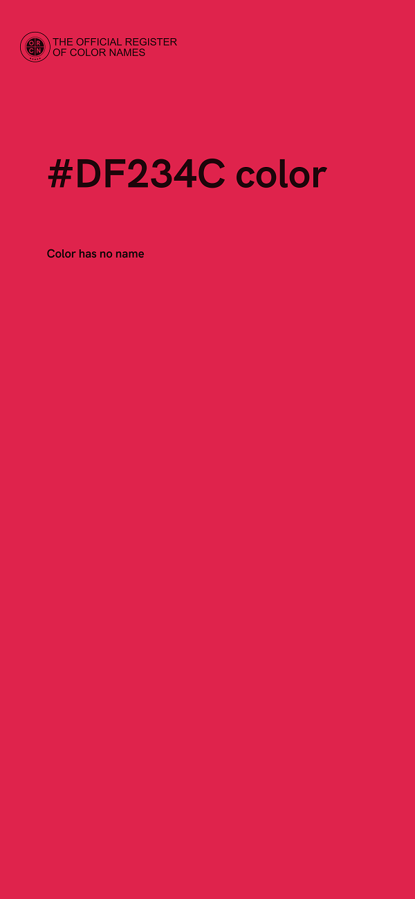 #DF234C color image