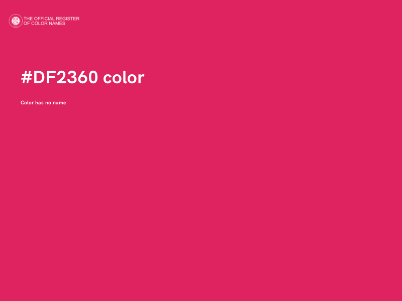 #DF2360 color image