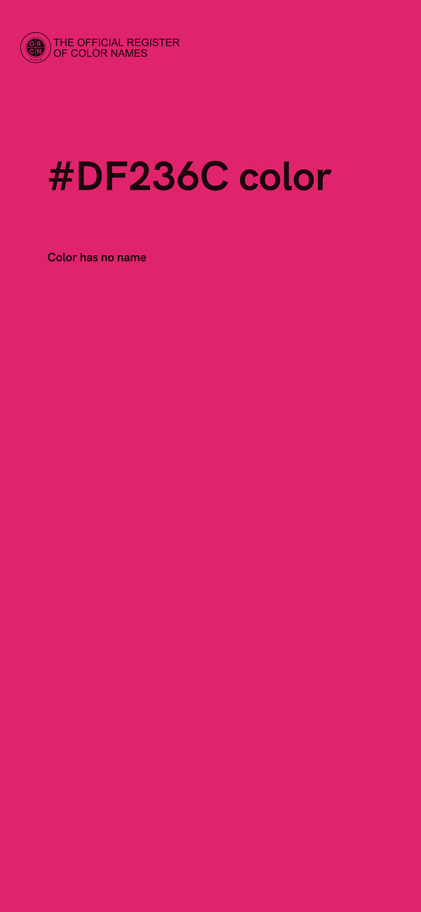 #DF236C color image