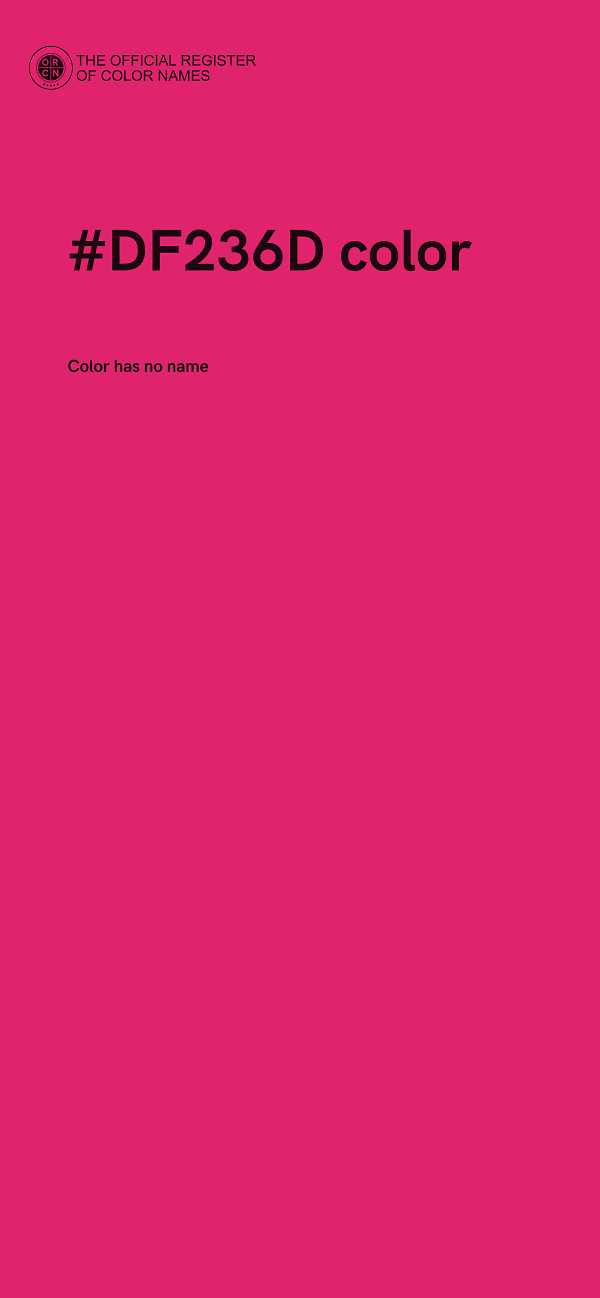 #DF236D color image