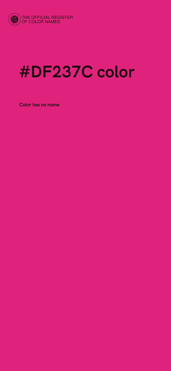 #DF237C color image