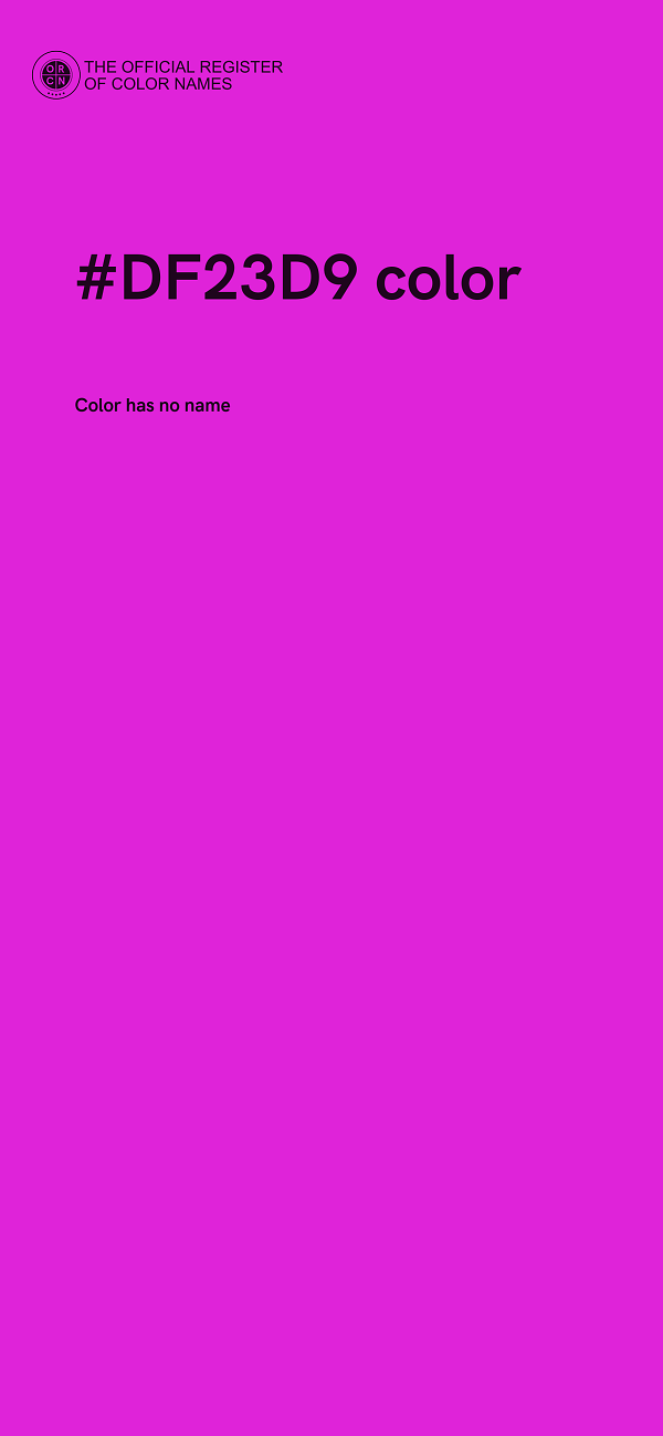 #DF23D9 color image