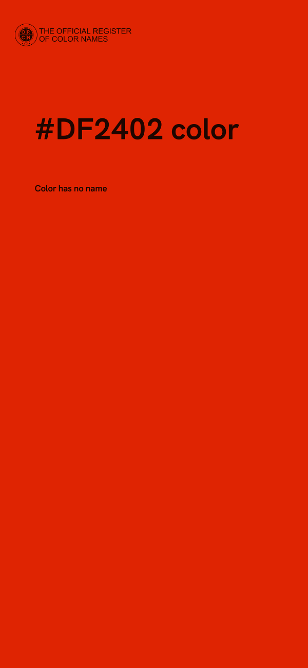 #DF2402 color image