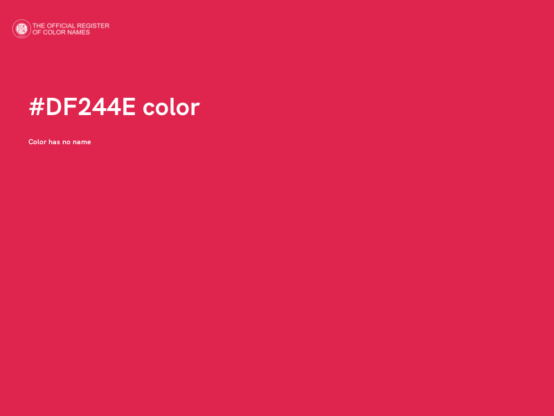 #DF244E color image