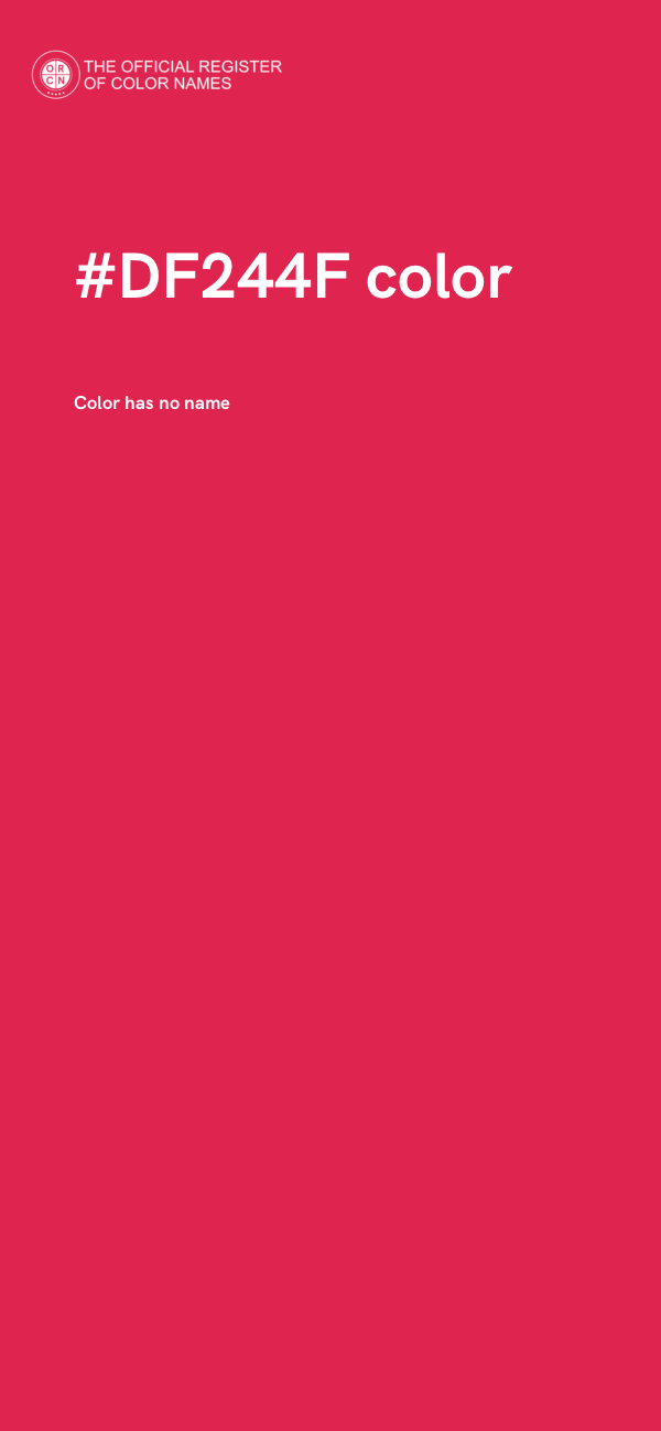 #DF244F color image