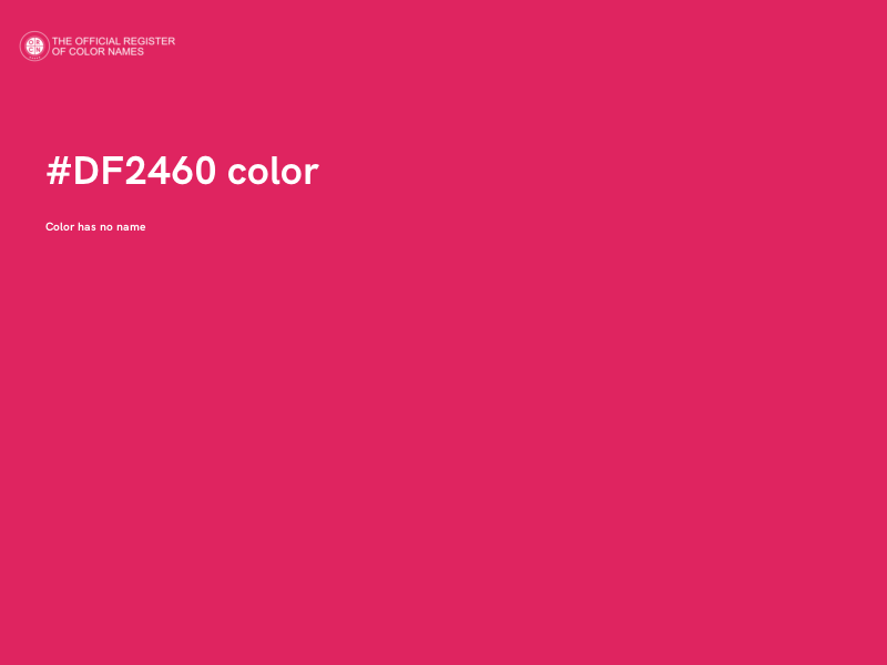#DF2460 color image