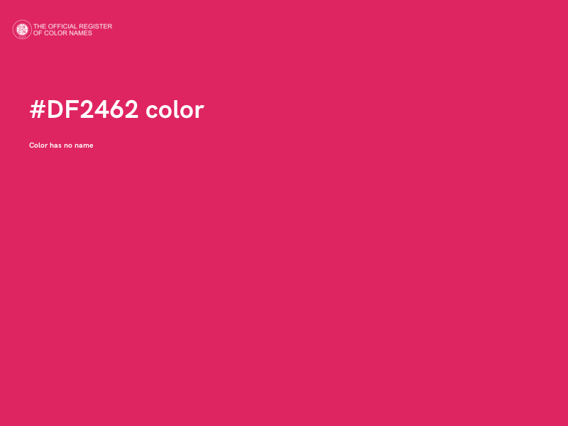 #DF2462 color image