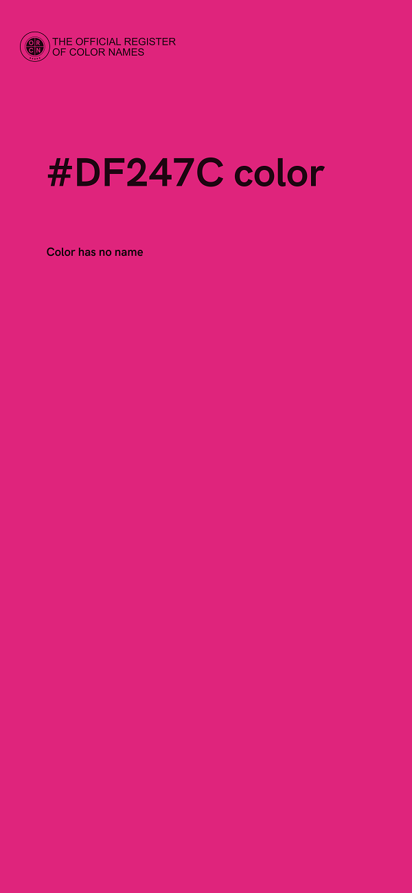 #DF247C color image