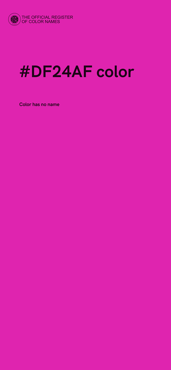 #DF24AF color image