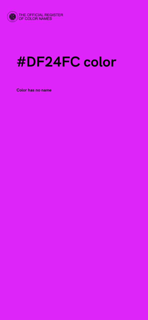 #DF24FC color image