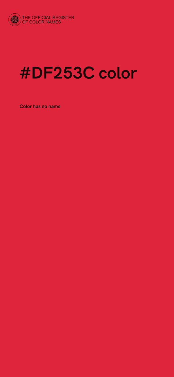 #DF253C color image