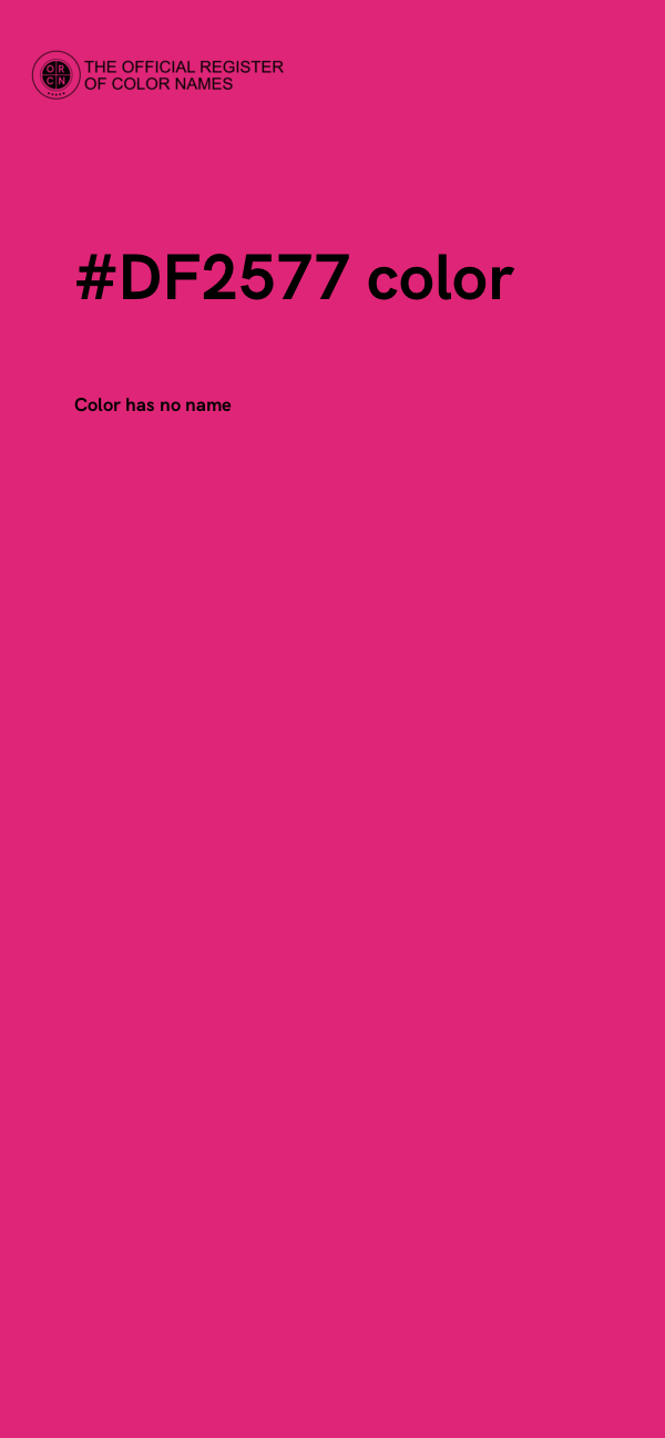 #DF2577 color image
