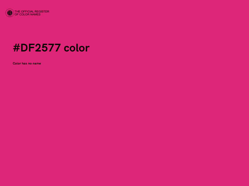 #DF2577 color image