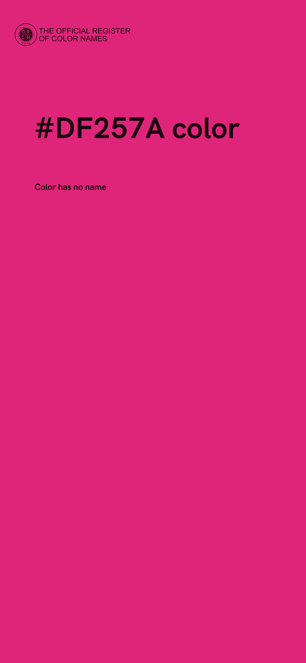 #DF257A color image