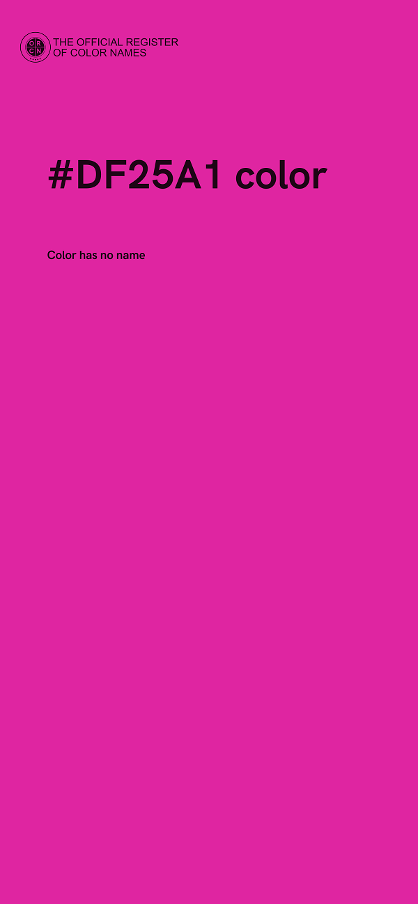 #DF25A1 color image