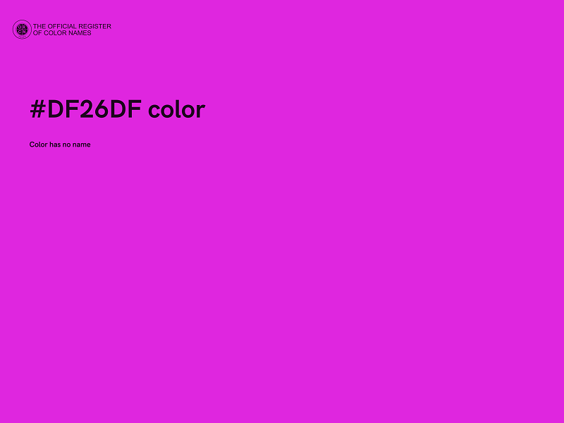 #DF26DF color image