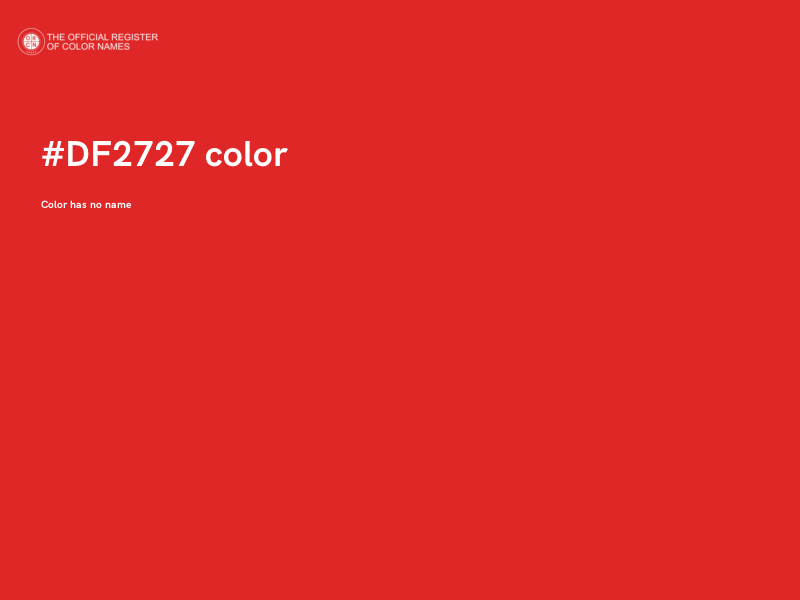 #DF2727 color image