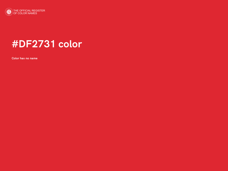 #DF2731 color image