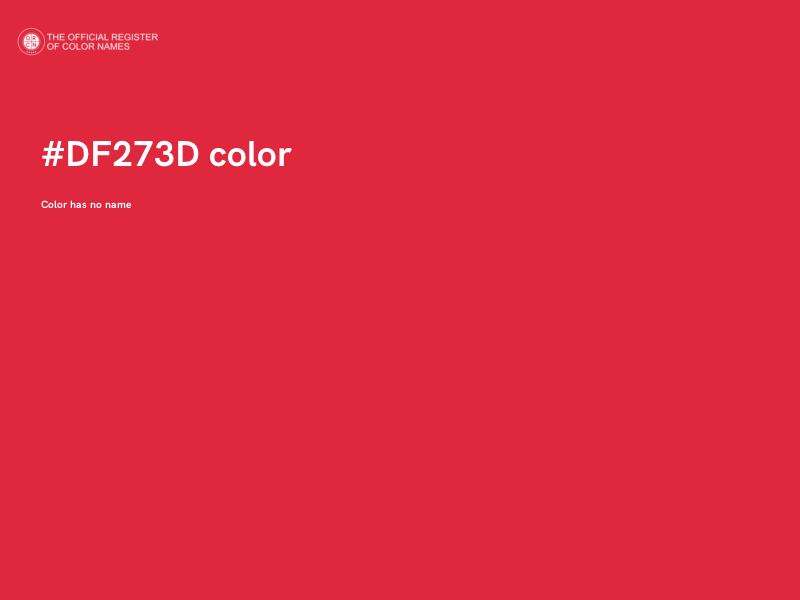 #DF273D color image