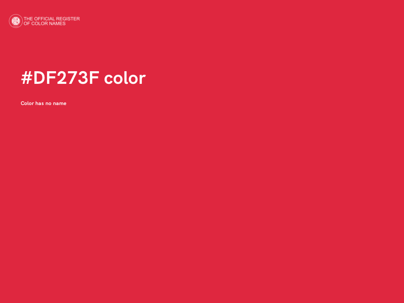 #DF273F color image
