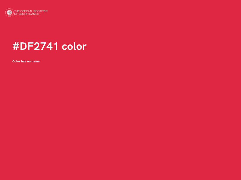 #DF2741 color image