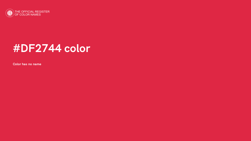 #DF2744 color image