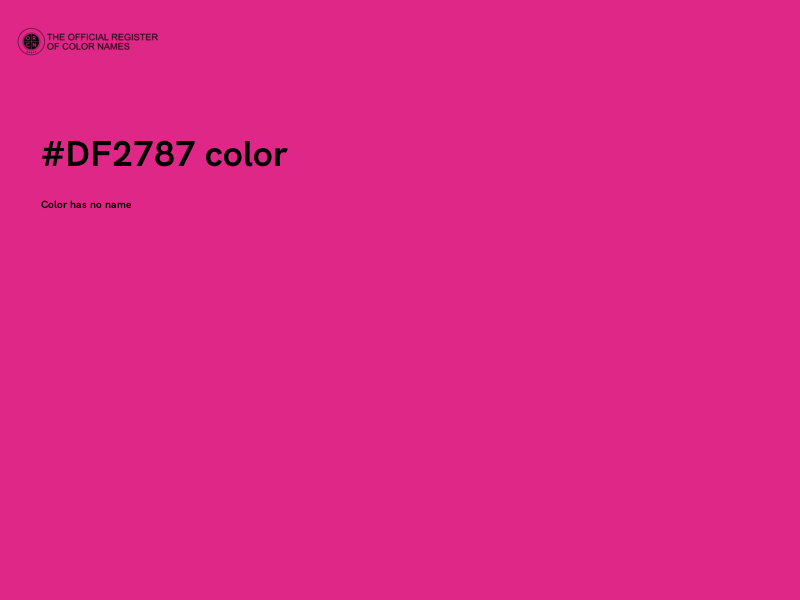 #DF2787 color image