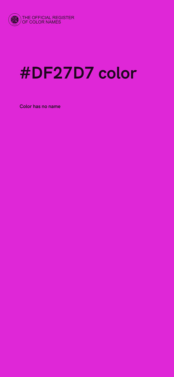 #DF27D7 color image