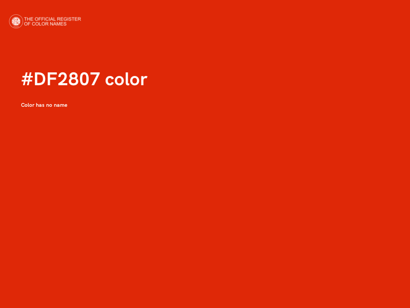 #DF2807 color image