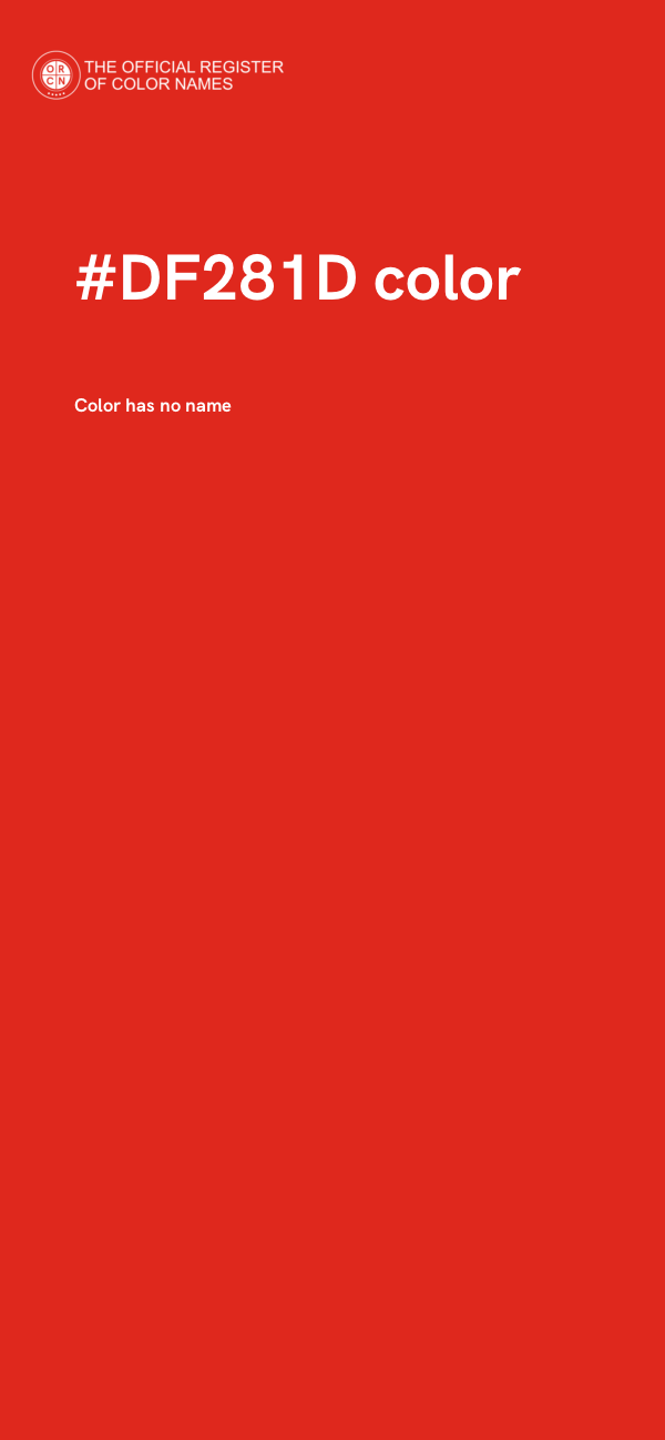 #DF281D color image