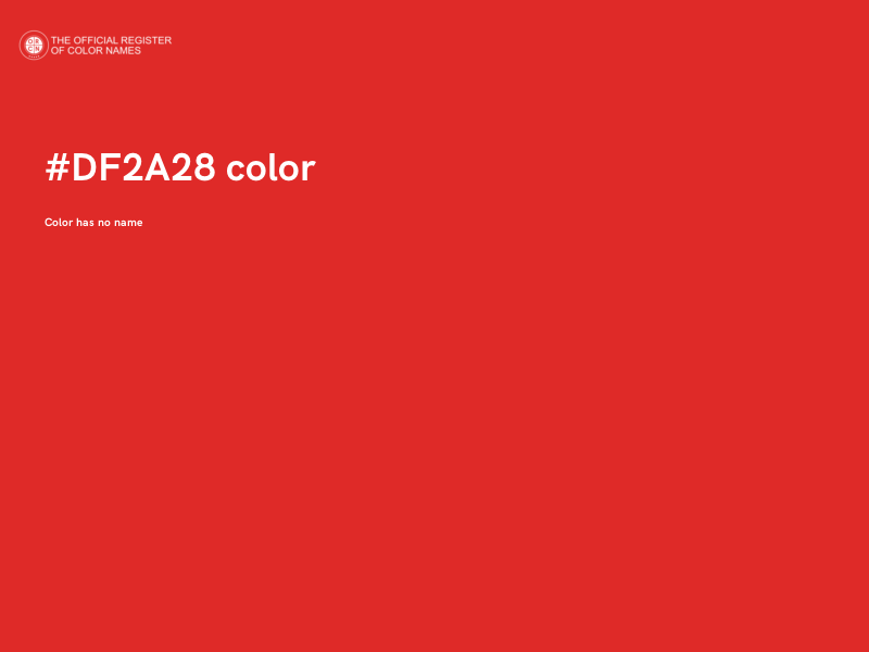 #DF2A28 color image